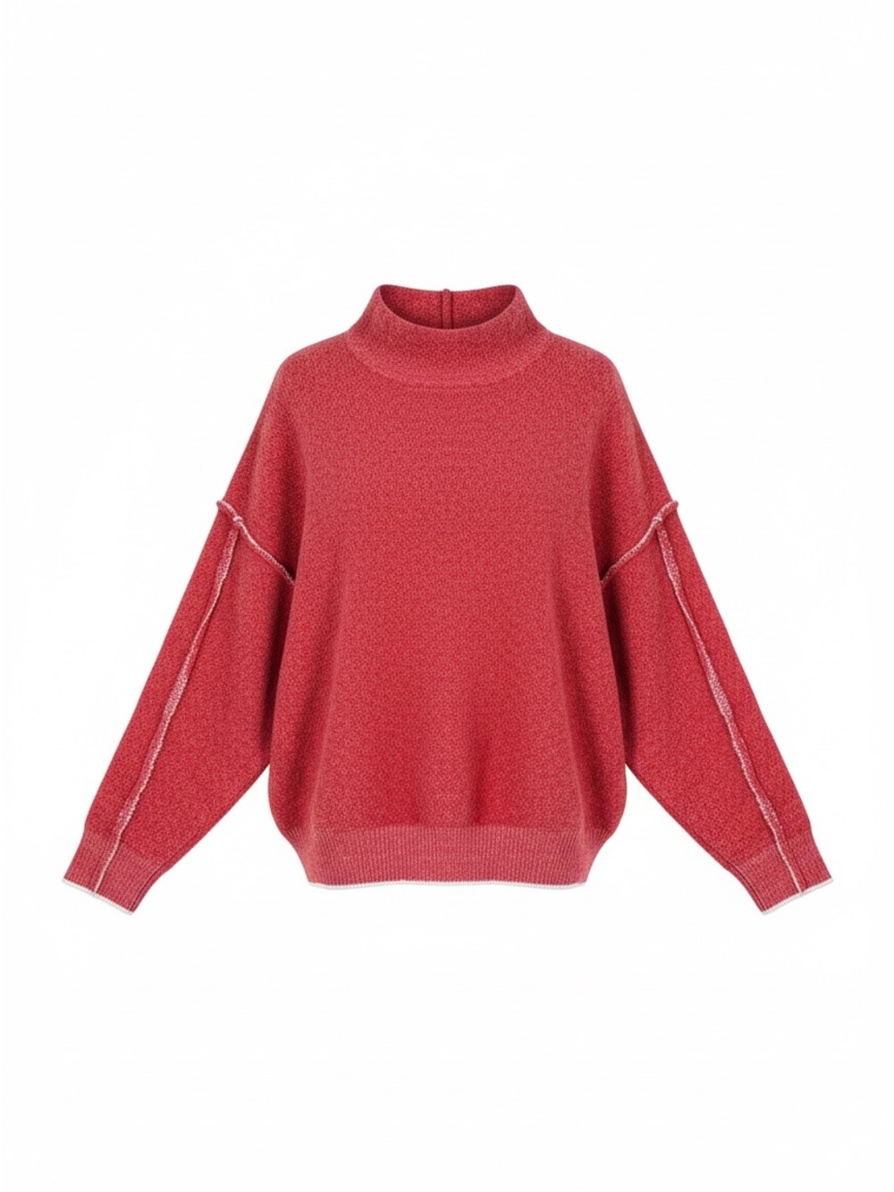 Women’s Zenana Turtleneck Sweater in Red - Size L/XL